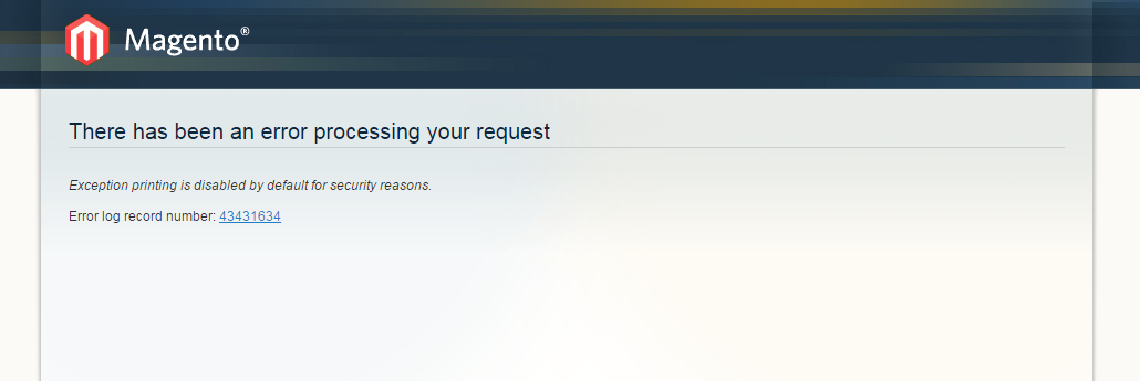 magento error