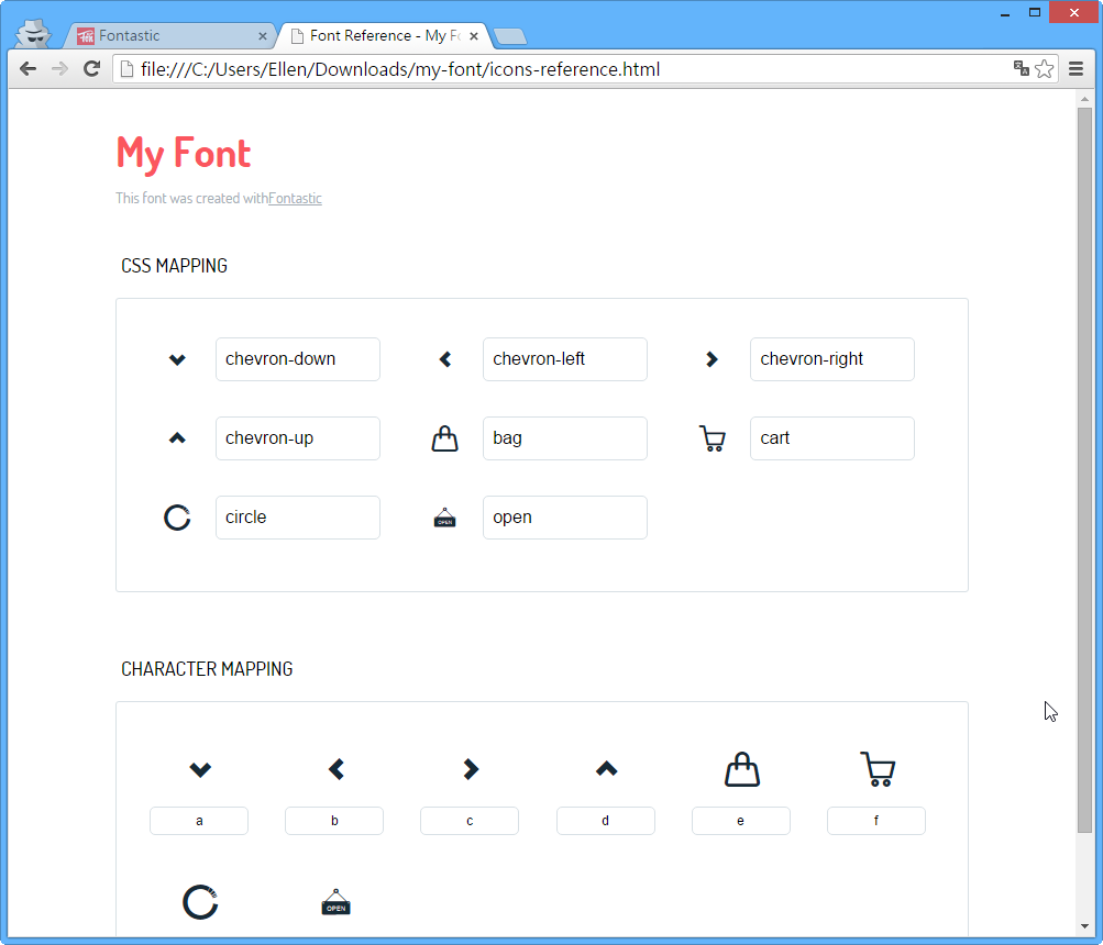 fontastic-HTML-demo