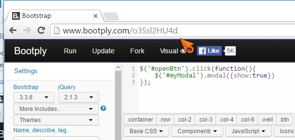 步驟十二-使用bootply測試您的Bootstrap 網頁