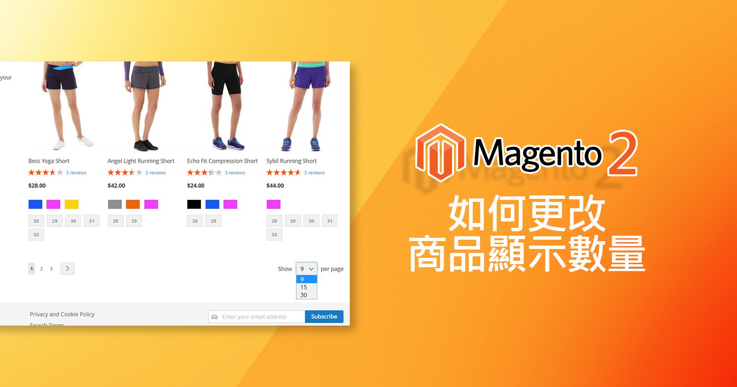 how to change the number of items on magento 2 