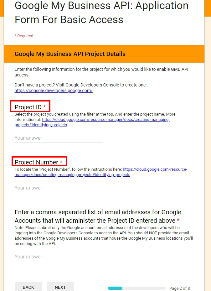 Google mybusiness api